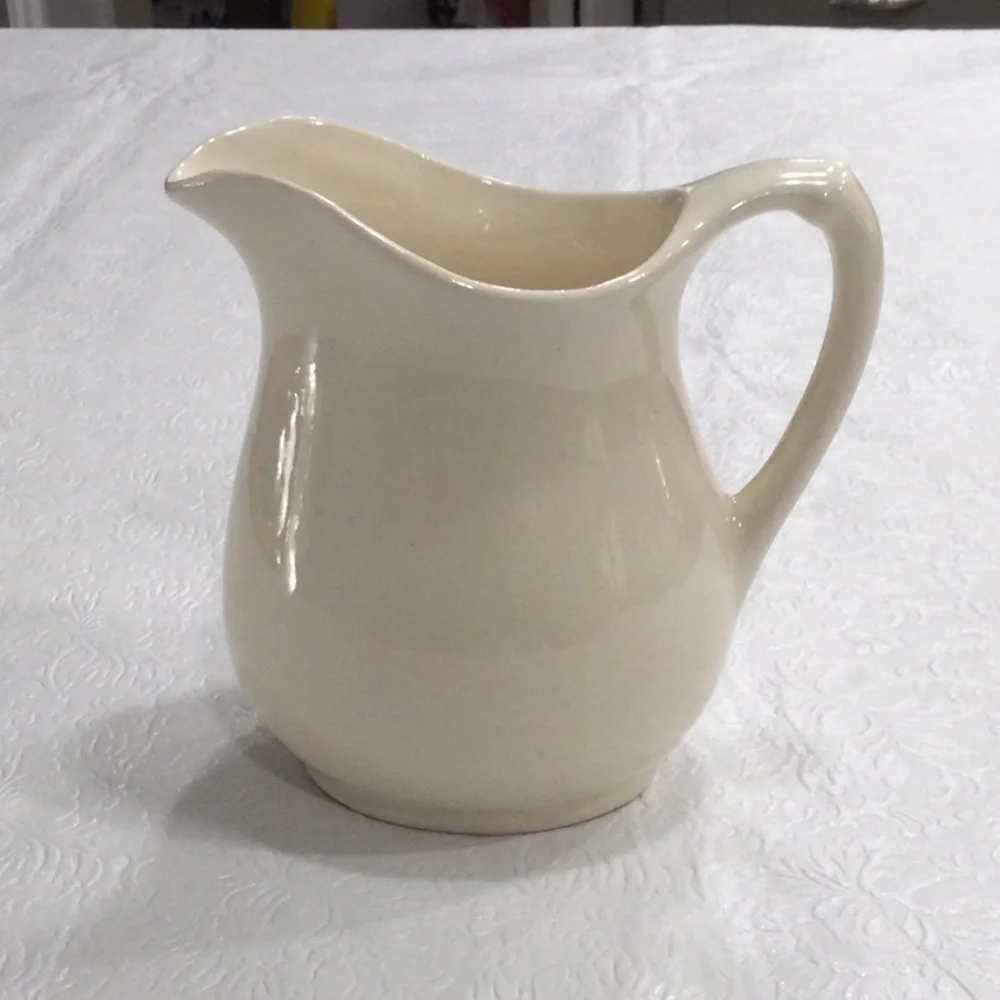 Water Pitcher Small Vintage White